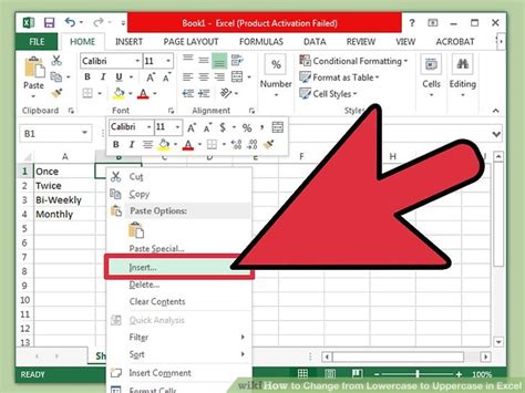 how to change upper to lowercase in excel