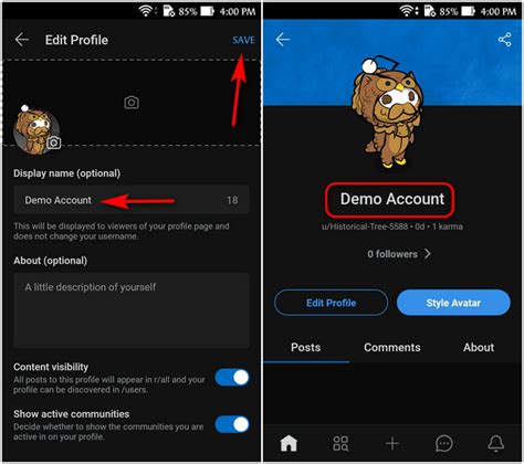 how to change username name on reddit