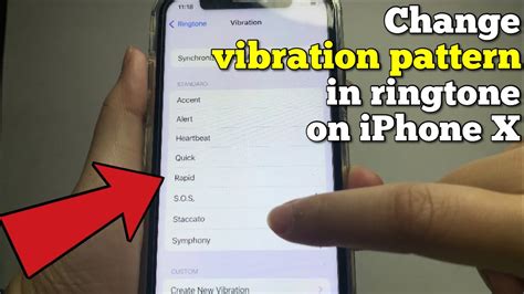 how to change vibration pattern on iphone