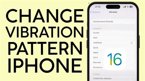 how to change vibration pattern on iphone 16