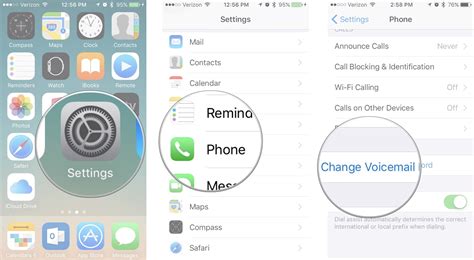 how to change voicemail number on iphone