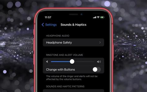 how to change volume control on iphone