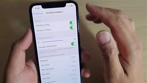 how to change volume settings on iphone 11