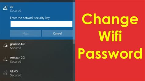 how to change wifi password on computer windows 7