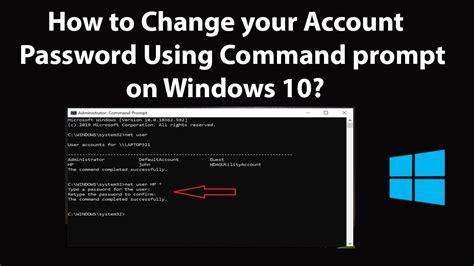 how to change windows 10 password with cmd