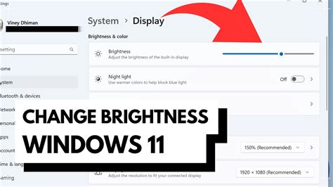 how to change windows brightness