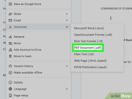 how to change word document to pdf file
