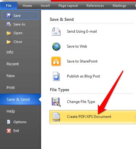 how to change word file into pdf in laptop