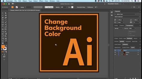 how to change workspace color in illustrator