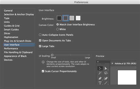 how to change workspace on illustrator