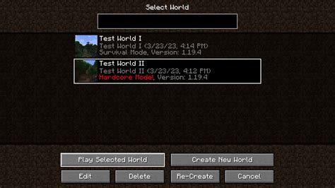 how to change world in minecraft