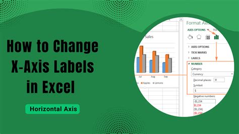 how to change x axis format in excel