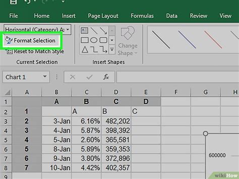 how to change x scale in excel