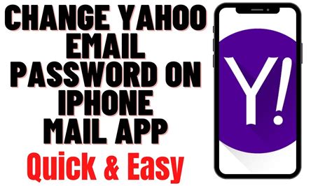 how to change yahoo email password on iphone 16