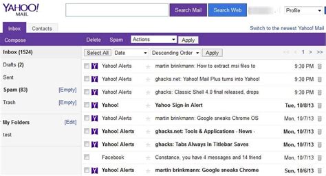 how to change yahoo format