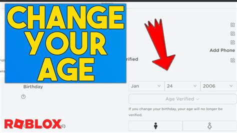how to change your age on roblox no id