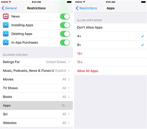 how to change your age restrictions in settings