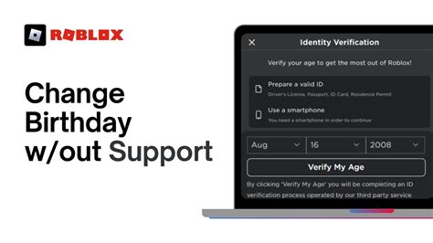 how to change your birthday on roblox without id