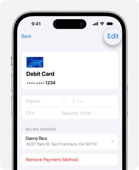 how to change your default payment method on apple pay