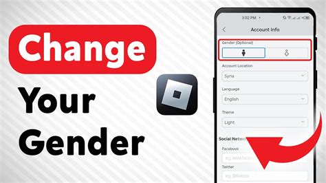 how to change your gender on roblox mobile
