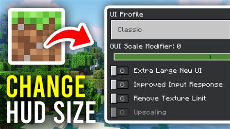 how to change your hud size in minecraft java