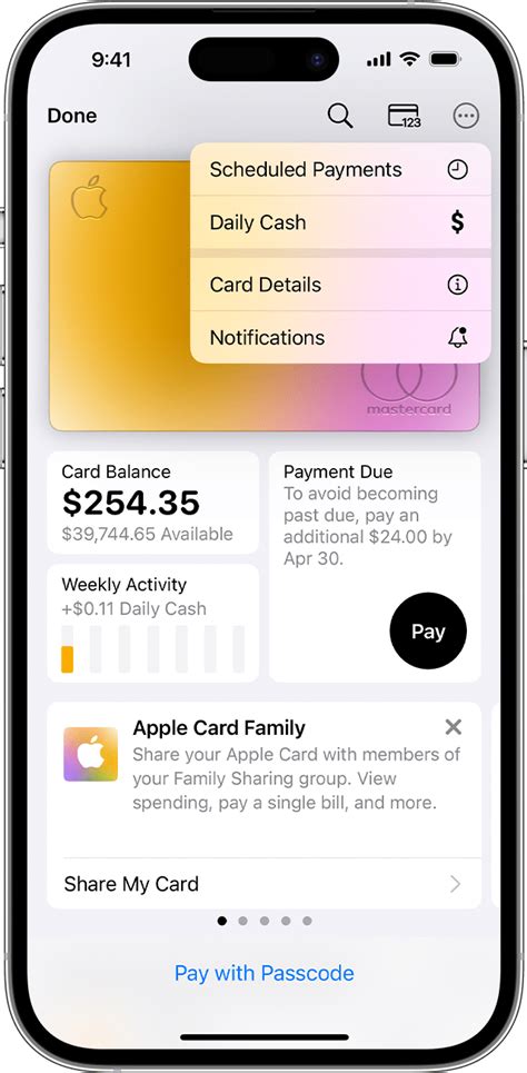 how to change your main card in apple pay