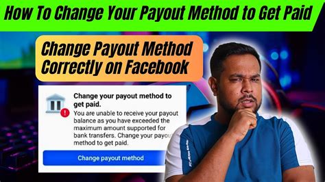 how to change your payout method on facebook