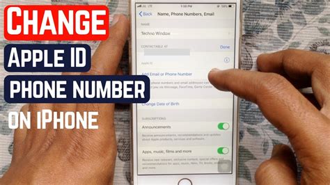 how to change your phone number on iphone 13