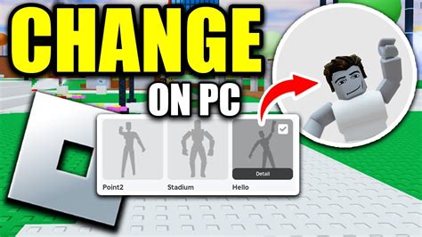 how to change your pose in roblox pc