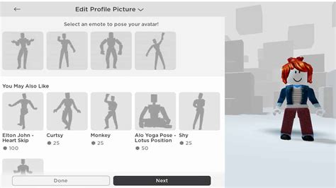 how to change your position in roblox pfp