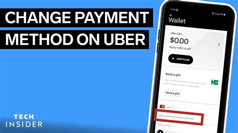 how to change your preferred payment method on uber