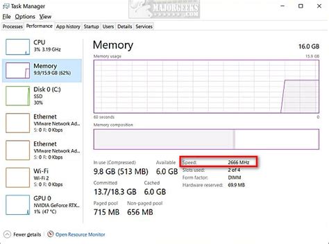 how to change your ram speed windows 10