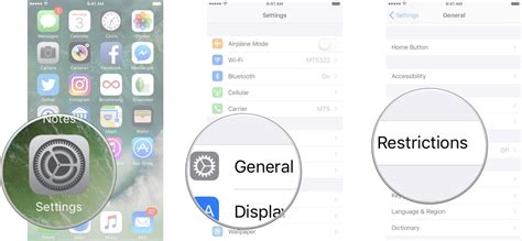 how to change your restrictions in settings