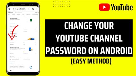 how to change youtube password on android tv