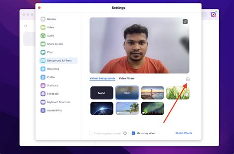 how to change zoom background on tablet