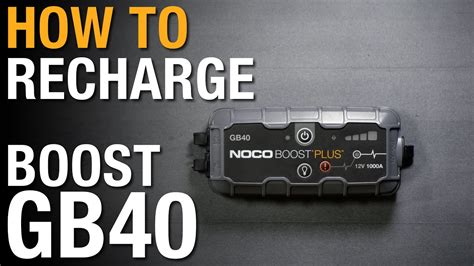 how to charge a noco boost plus