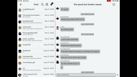 how to chat in a group on roblox