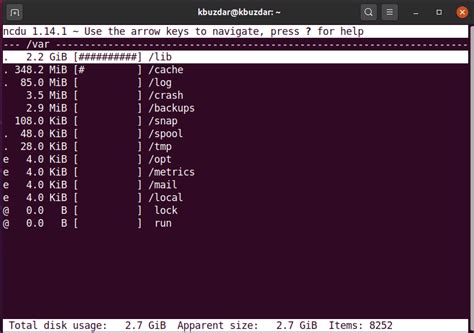 how to check a directory in linux