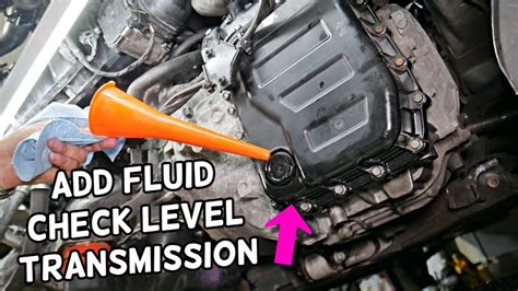 how to check and fill automatic transmission fluid