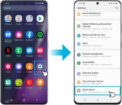 how to check android version in samsung mobile
