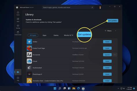 how to check app updates on pc