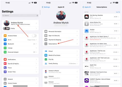 how to check apple subscriptions on android