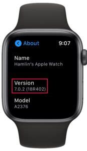 how to check apple watchos version