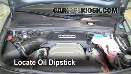 how to check audi a6 transmission fluid level