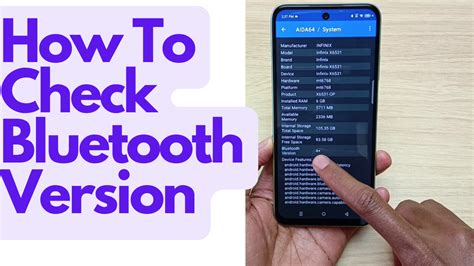 how to check bluetooth version on android phone