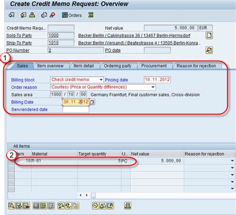 how to check credit note in sap
