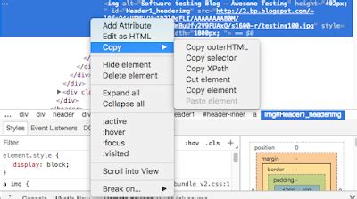 how to check css selector in chrome console