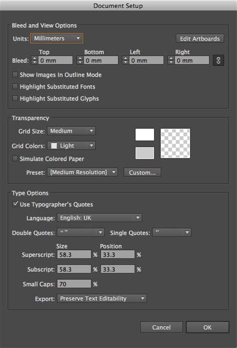 how to check document size illustrator