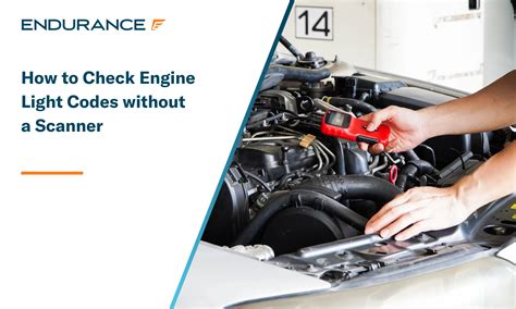 how to check engine light code without scanner