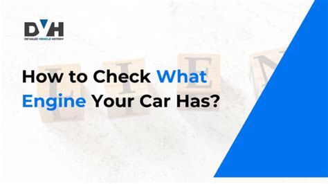 how to check engine type of car
